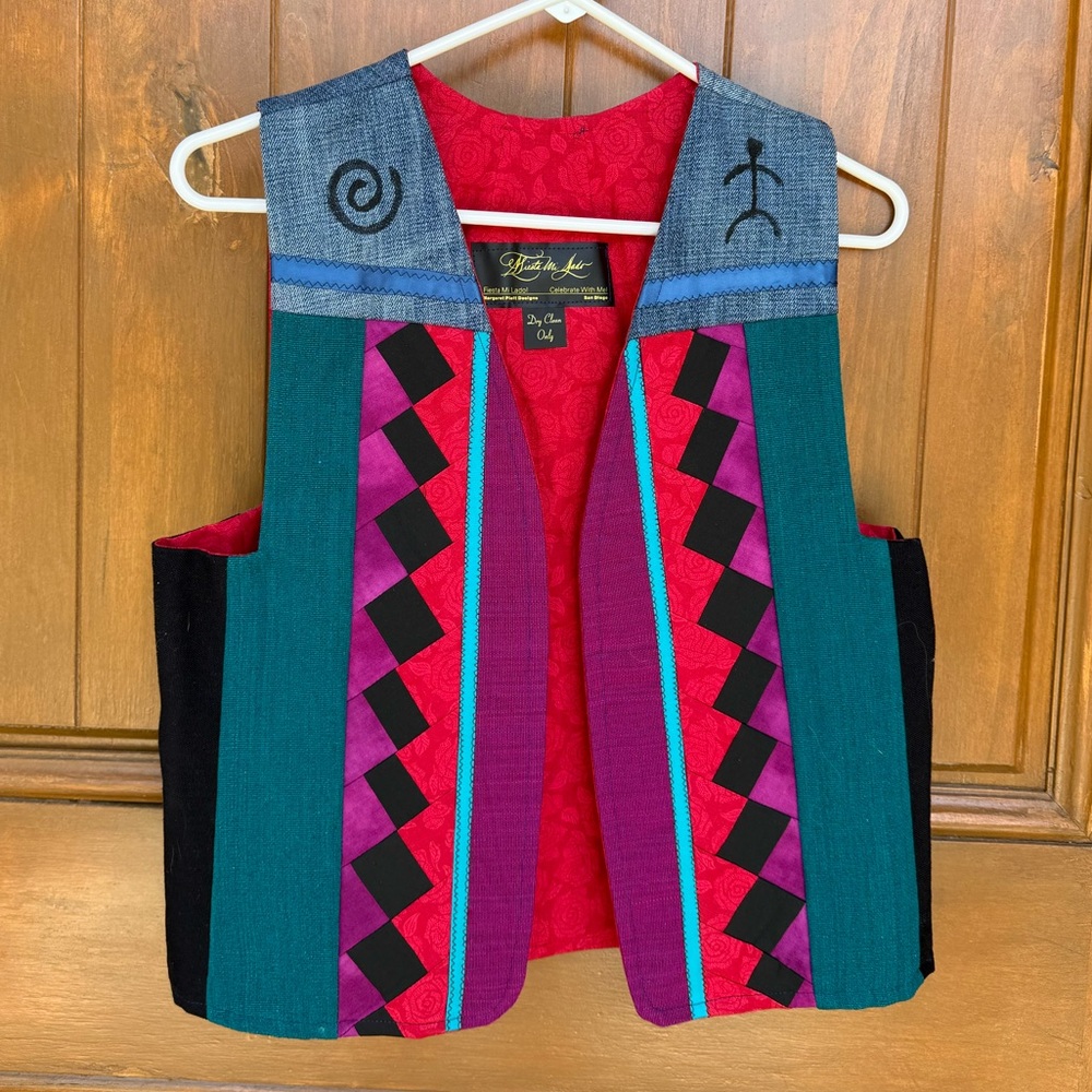 Fiesta mi Lado Vintage Patchwork Vest